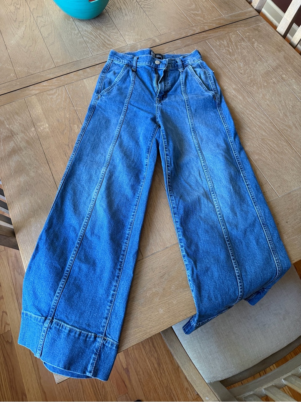 GAP Wide-Leg Denim Jeans in Blue